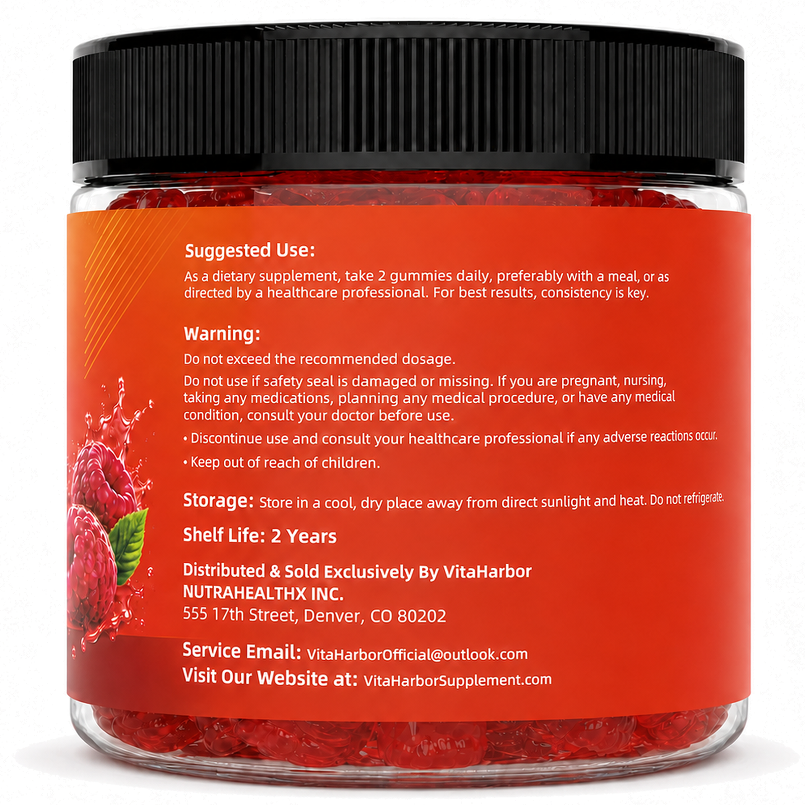 Vitamin D3 K2 Gummies, Vegan, Sugar Free, Non-GMO, Gluten-Free,120 Cts (Raspberry Flavor) - Image 3